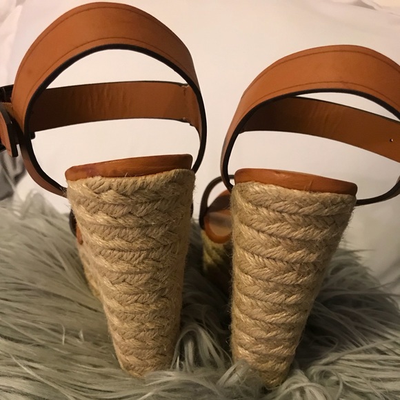 Nude Bamboo Wedges - Picture 3 of 4